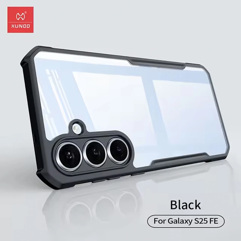 کریستال شیلد شفاف Samsung Galaxy S25 FE مارک XUNDD سری Beatle