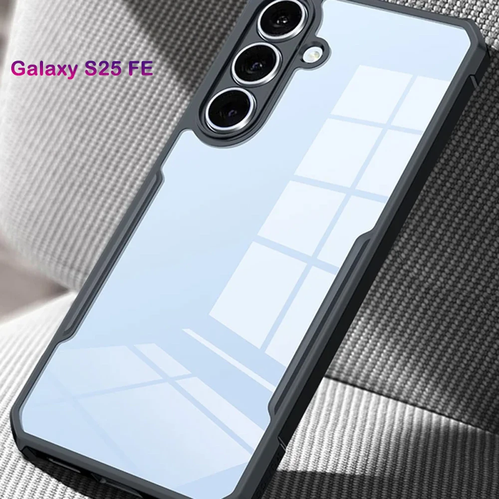 کریستال شیلد شفاف Samsung Galaxy S25 FE مارک XUNDD سری Beatle