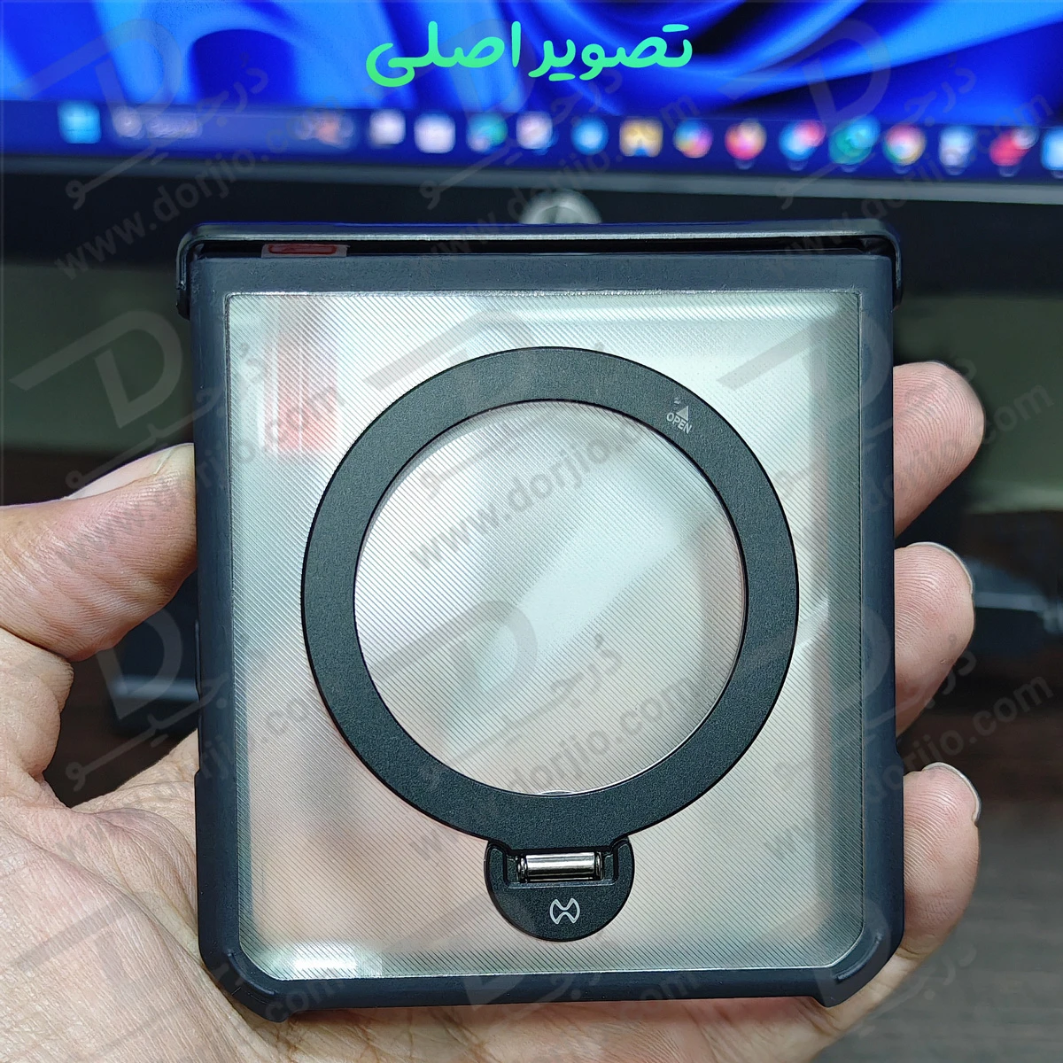 گارد کریستالی رینگ استند مگ سیف Samsung Galaxy Z Flip 7 مارک XUNDD سری Beatle Magnetic Holder گارد کریستالی رینگ استند مگ سیف Samsung Galaxy Z Flip 7 مارک XUNDD سری Beatle Magnetic Holder