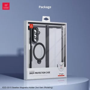 گارد کریستالی رینگ استند مگ سیف Samsung Galaxy Z Fold 7 مارک XUNDD سری Beatle Magnetic Holder