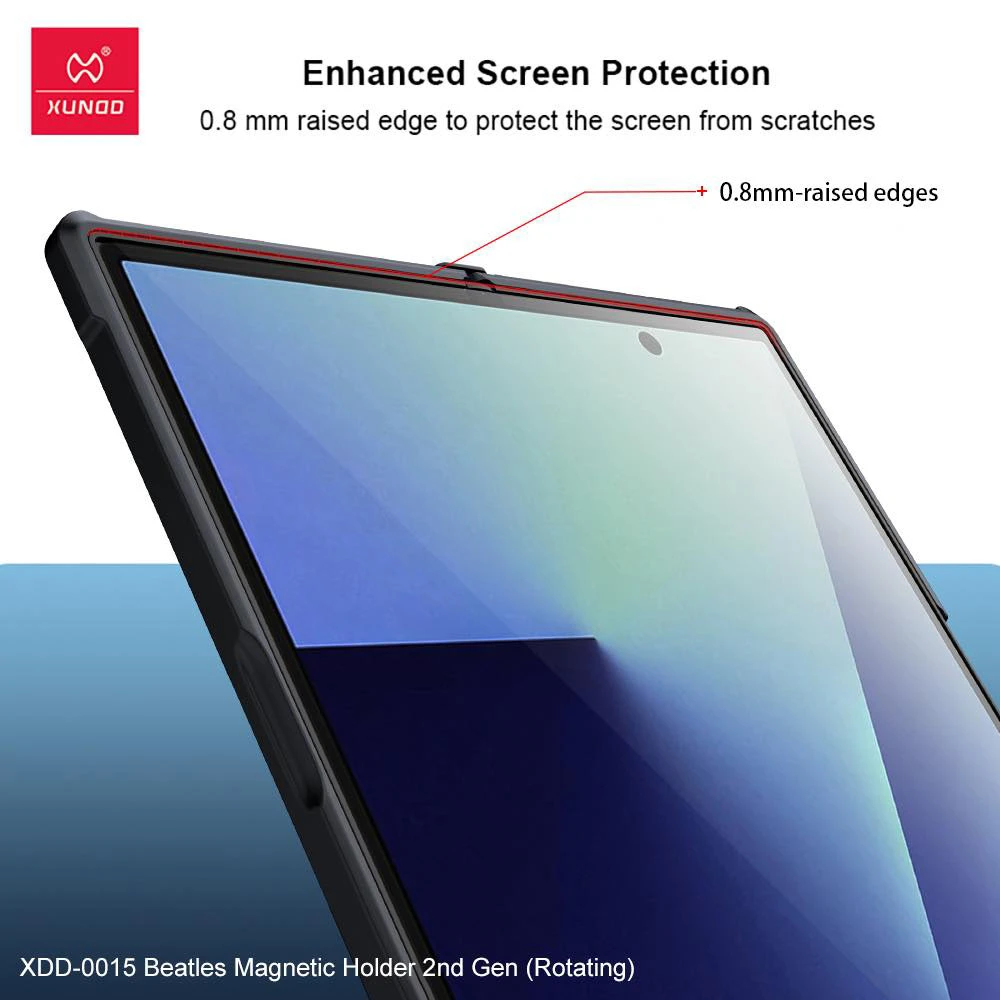 گارد کریستالی رینگ استند مگ سیف Samsung Galaxy Z Fold 7 مارک XUNDD سری Beatle Magnetic Holder