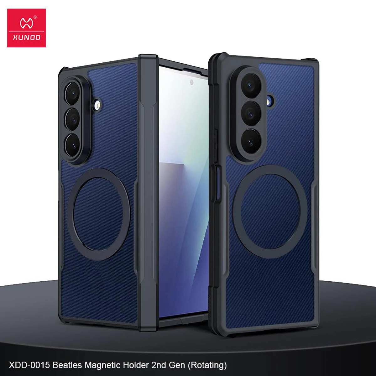 گارد کریستالی مگ سیف Samsung Galaxy Z Fold 7 مارک XUNDD سری Beatle Magnetic