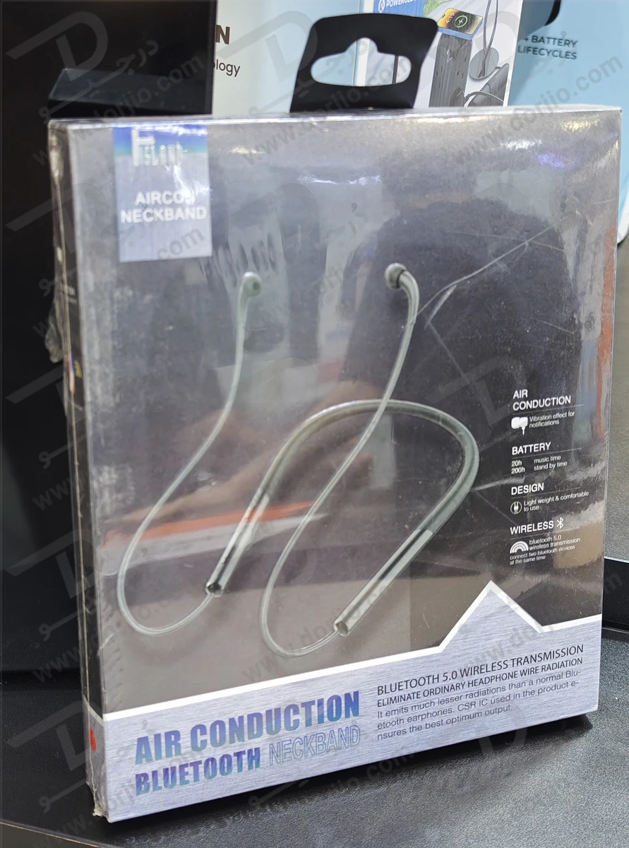 هندزفری گردنی بلوتوثی برند Pro Island مدل Air Conduction