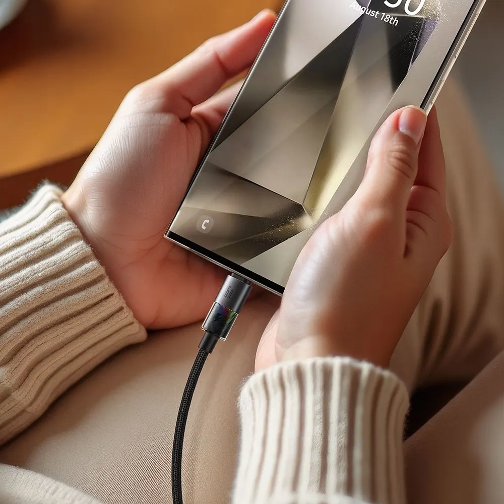 کابل شارژ 100وات 6آمپر USB-A به Type-C رقص نور دار 1.2 متر برند مک دودو مدل Mcdodo CA-8180