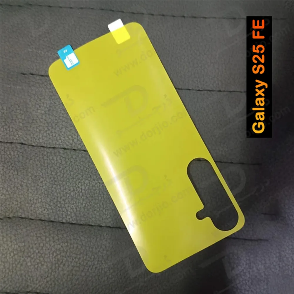 برچسب شفاف پشت گوشی Samsung Galaxy S25 FE