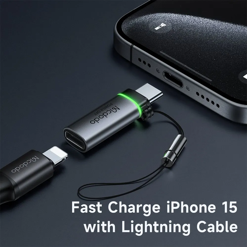 تبدیل Lightning به USB-C با قابلیت قطع کن اتومات برند Mcdodo مدل OT-6010