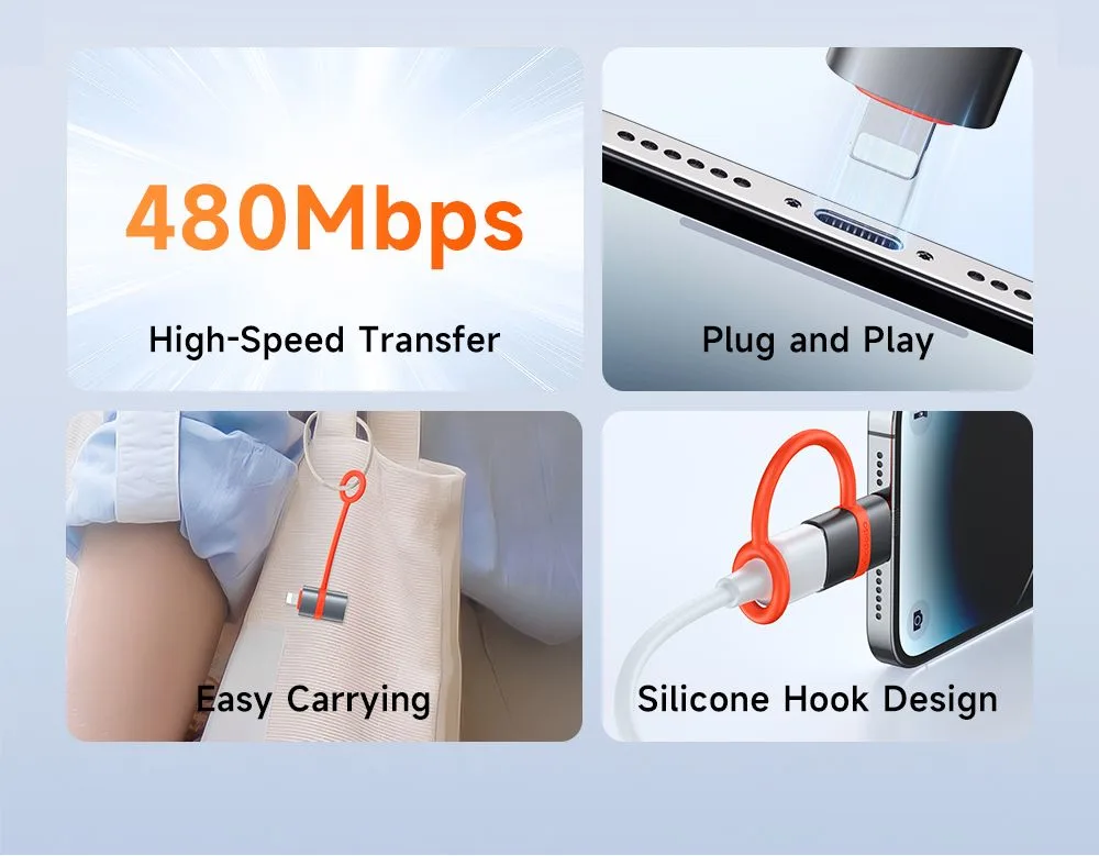 تبدیل OTG پورت USB-A به Lightning برند مک دودو مدل Mcdodo OT-2600