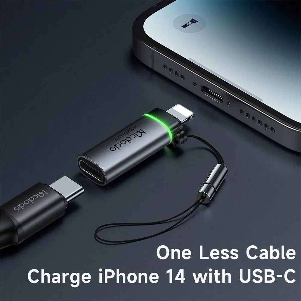 تبدیل USB-C به Lightning با قابلیت قطع کن اتومات برند Mcdodo مدل OT-2590