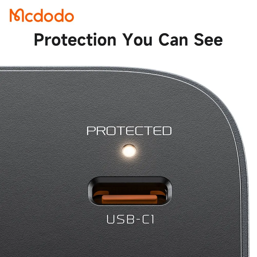 تبدیل برق 3 شاخه به 2 شاخه و شارژر دیواری 20 وات برند مک دودو مدل Mcdodo CP-0750