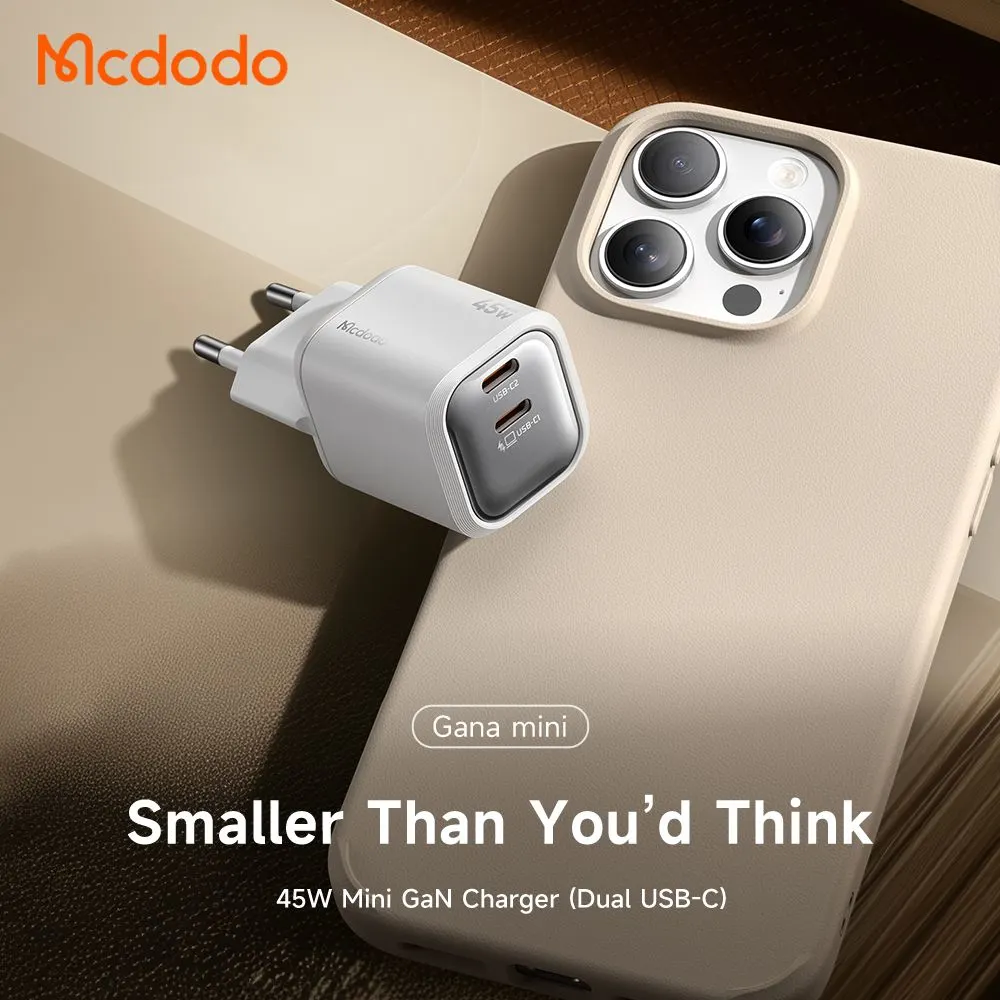 شارژر 45 وات دو پورت برند مک دودو مدل Mcdodo CH-1000