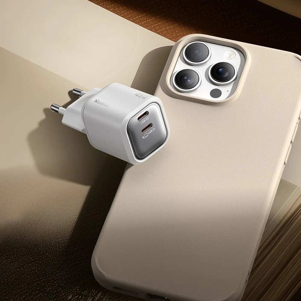 شارژر 45 وات دو پورت برند مک دودو مدل Mcdodo CH-1000