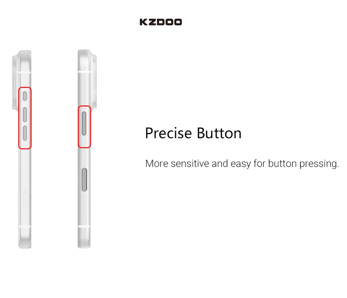 قاب Ultra Slim گوشی iPhone 17 Pro Max مدل Air Skin مارک KZDOO قاب Ultra Slim گوشی iPhone 17 Pro Max مدل Air Skin مارک KZDOO