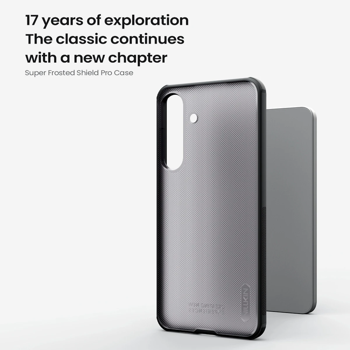 قاب دودی ضدضربه Samsung Galaxy S25 FE مارک نیلکین مدل Super Frosted Shield Pro Clear