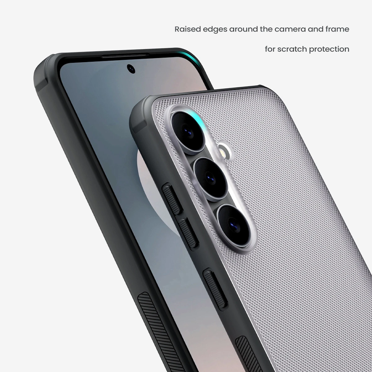 قاب دودی ضدضربه Samsung Galaxy S25 FE مارک نیلکین مدل Super Frosted Shield Pro Clear