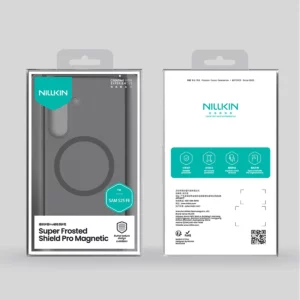 قاب دودی ضدضربه مگ سیف Samsung Galaxy S25 FE مارک نیلکین مدل Super Frosted Shield Pro Clear Magnetic