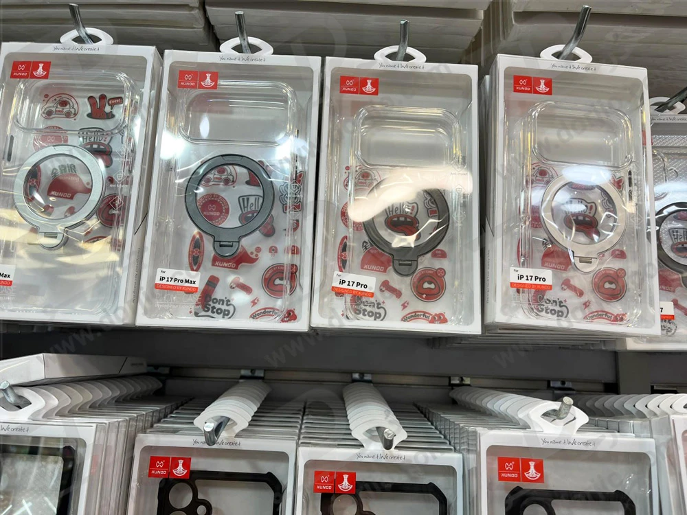 قاب شفاف رینگ استند مگنتی 360 درجه iPhone 17 Pro Max مارک XUNDD سری Zero Sense