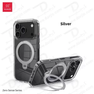 قاب شفاف رینگ استند مگنتی 360 درجه iPhone 17 Pro Max مارک XUNDD سری Zero Sense