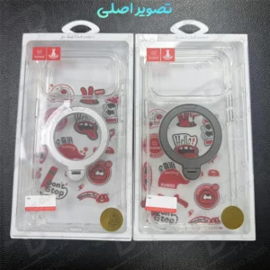 قاب شفاف رینگ استند مگنتی 360 درجه iPhone 17 Pro Max مارک XUNDD سری Zero Sense