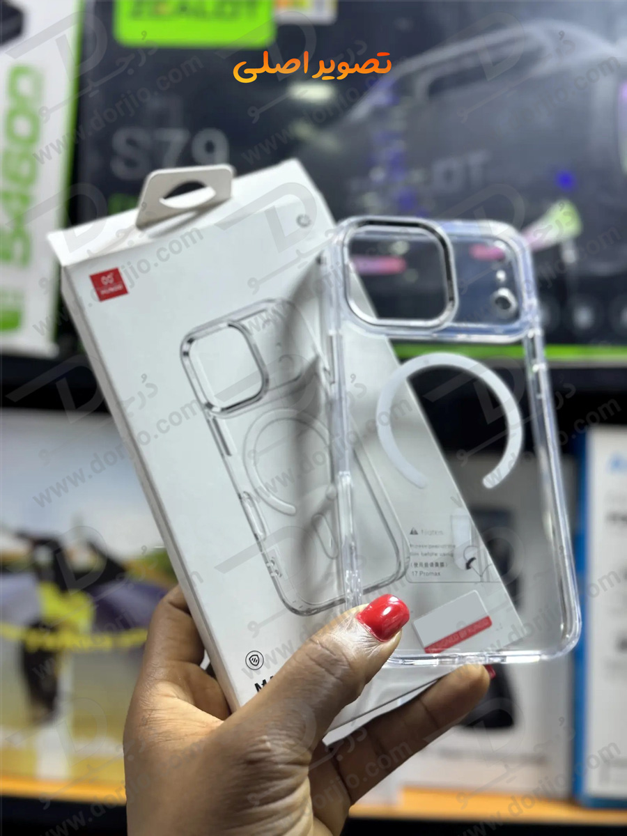 قاب شفاف مگ سیف iPhone 17 Pro Max مارک XUNDD سری Wisely Magsafe