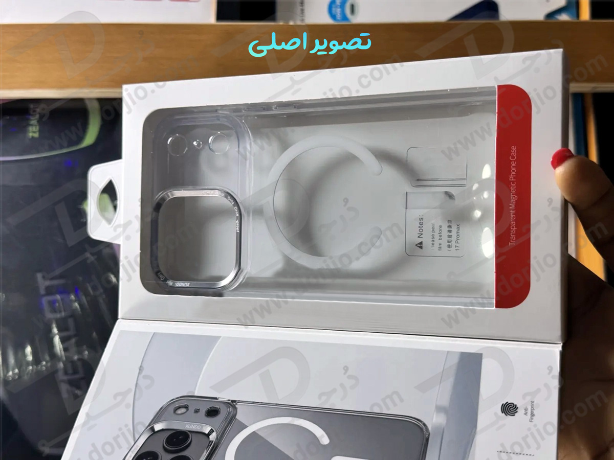 قاب شفاف مگ سیف iPhone 17 Pro Max مارک XUNDD سری Wisely Magsafe