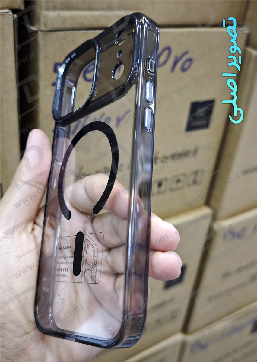 قاب شفاف مگ سیف iPhone 17 Pro مارک XUNDD سری Wisely Magsafe