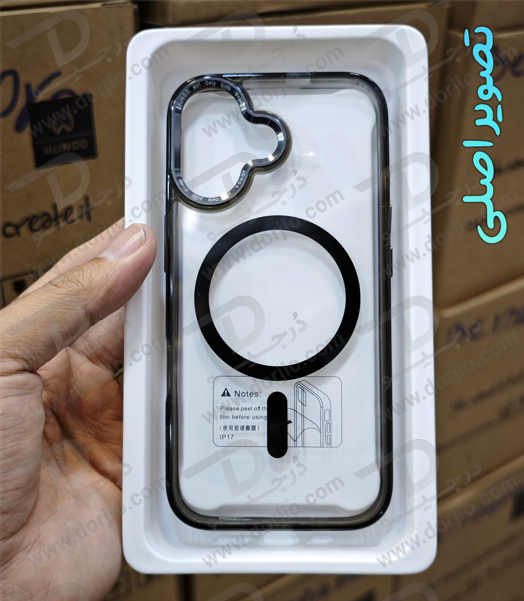 قاب شفاف مگ سیف iPhone 17 مارک XUNDD سری Wisely Magsafe