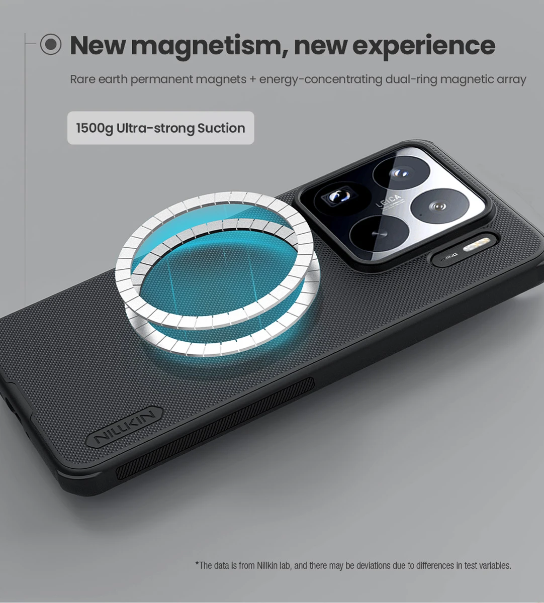 قاب ضد ضربه مگنتی Xiaomi 15S Pro مارک نیلکین مدل Super Frosted Shield Pro Magnetic