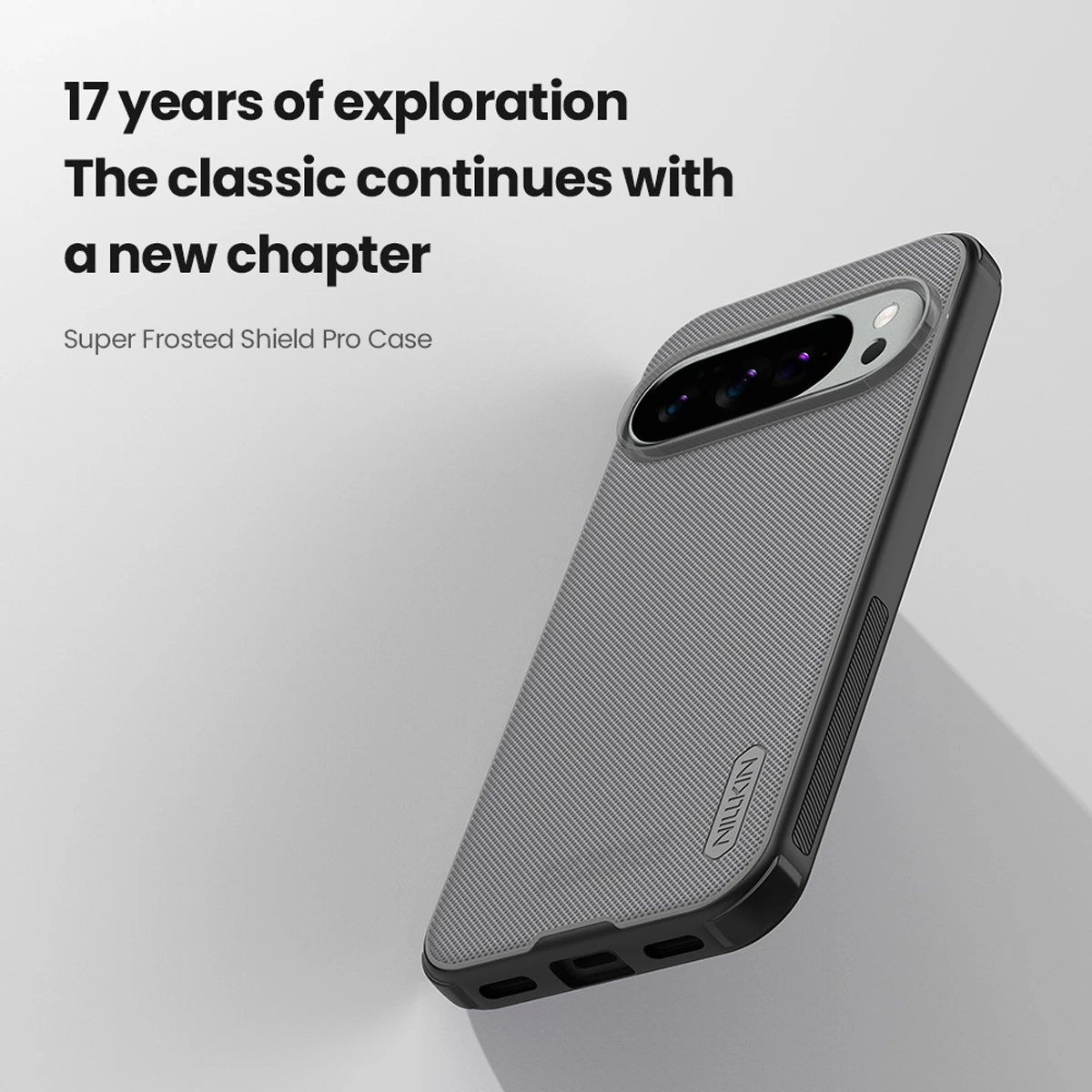 قاب ضدضربه دودی Google Pixel 10 مارک نیلکین مدل Super Frosted Shield Pro Clear قاب ضدضربه دودی Google Pixel 10 مارک نیلکین مدل Super Frosted Shield Pro Clear