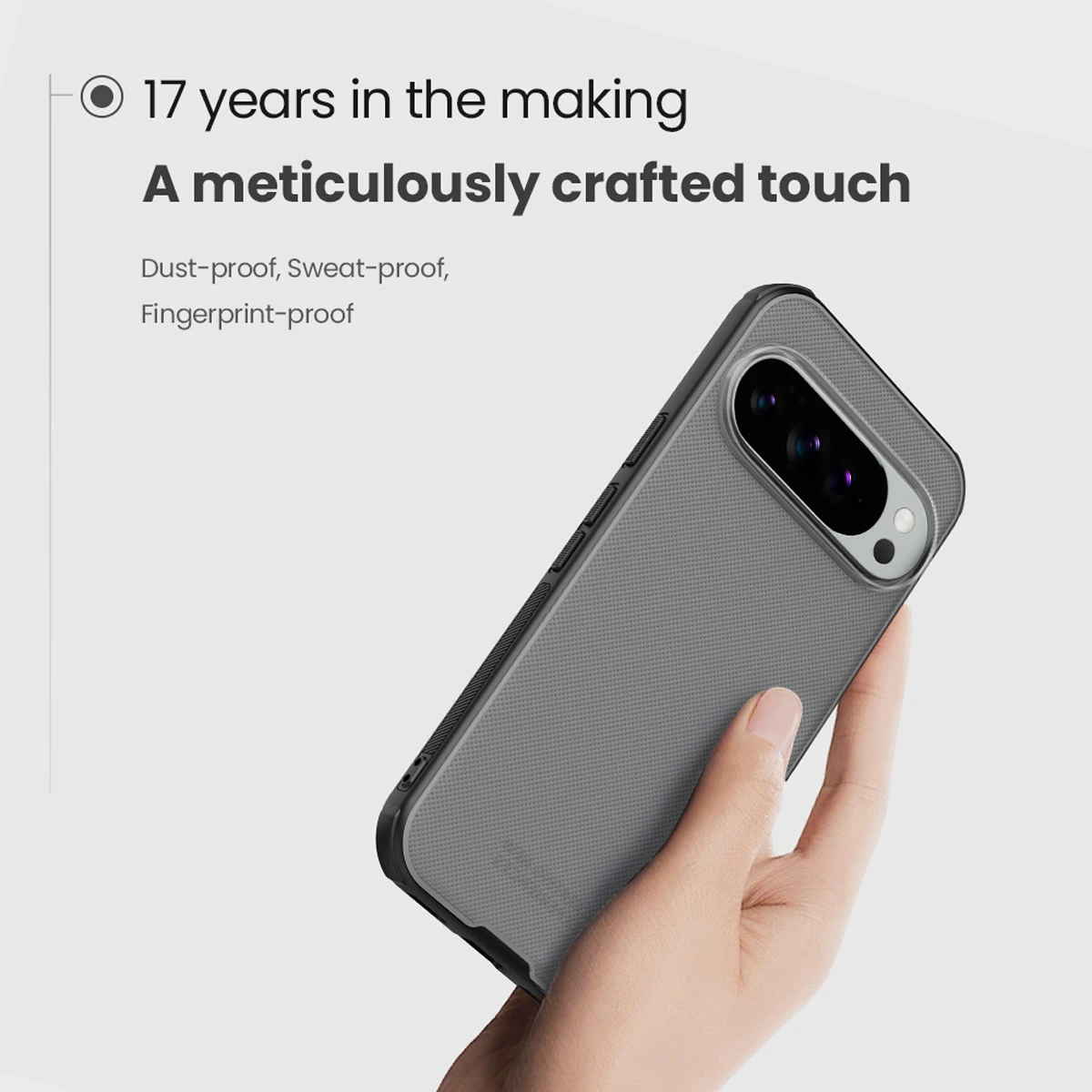 قاب ضدضربه دودی Google Pixel 10 مارک نیلکین مدل Super Frosted Shield Pro Clear قاب ضدضربه دودی Google Pixel 10 مارک نیلکین مدل Super Frosted Shield Pro Clear