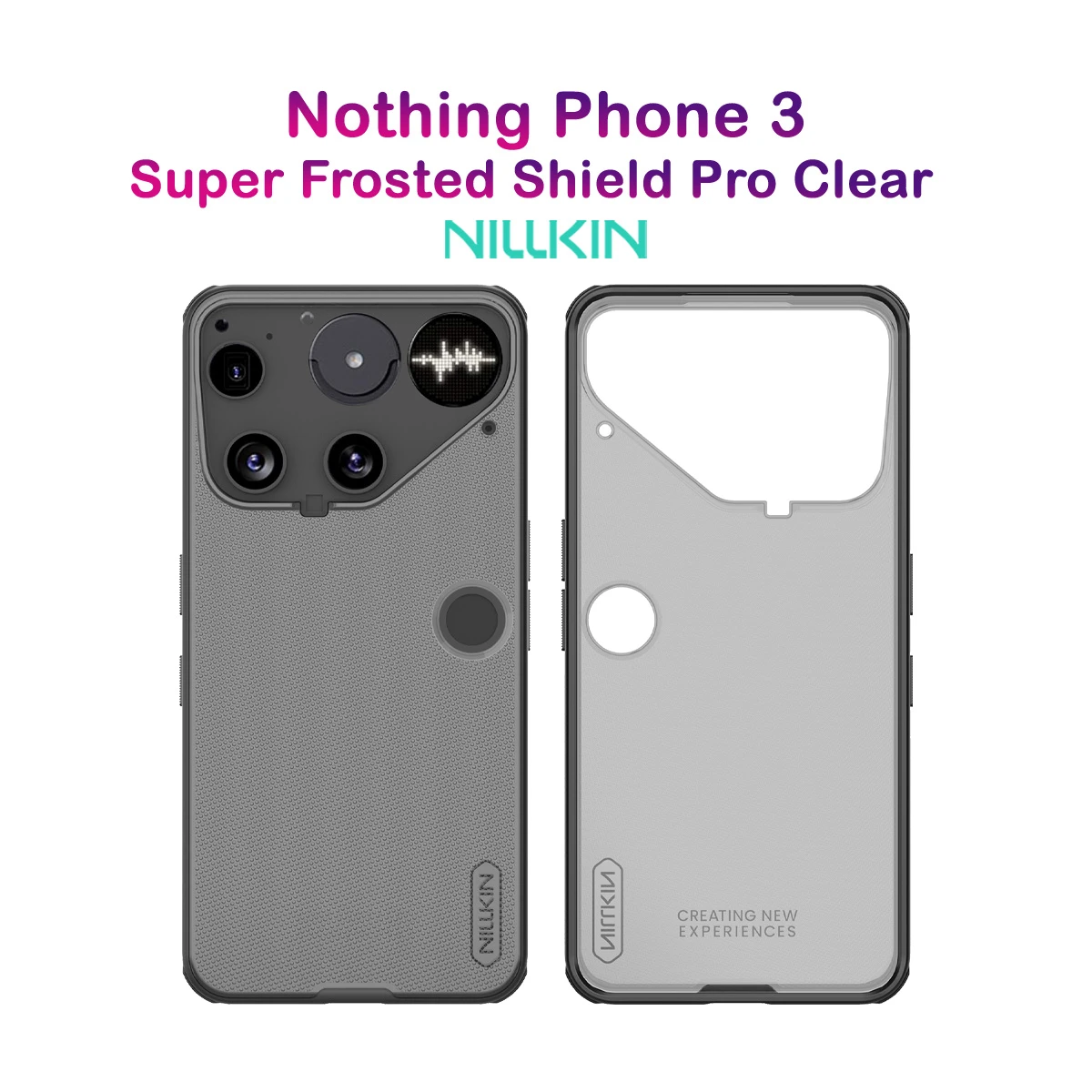 قاب ضدضربه دودی Nothing Phone 3 مارک نیلکین مدل Super Frosted Shield Pro Clear