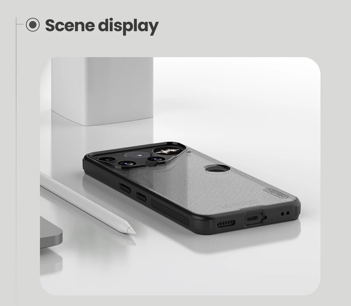 قاب ضدضربه دودی Nothing Phone 3 مارک نیلکین مدل Super Frosted Shield Pro Clear