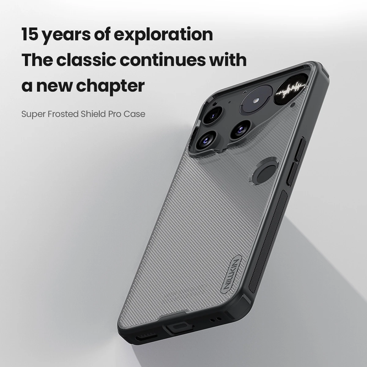 قاب ضدضربه دودی Nothing Phone 3 مارک نیلکین مدل Super Frosted Shield Pro Clear