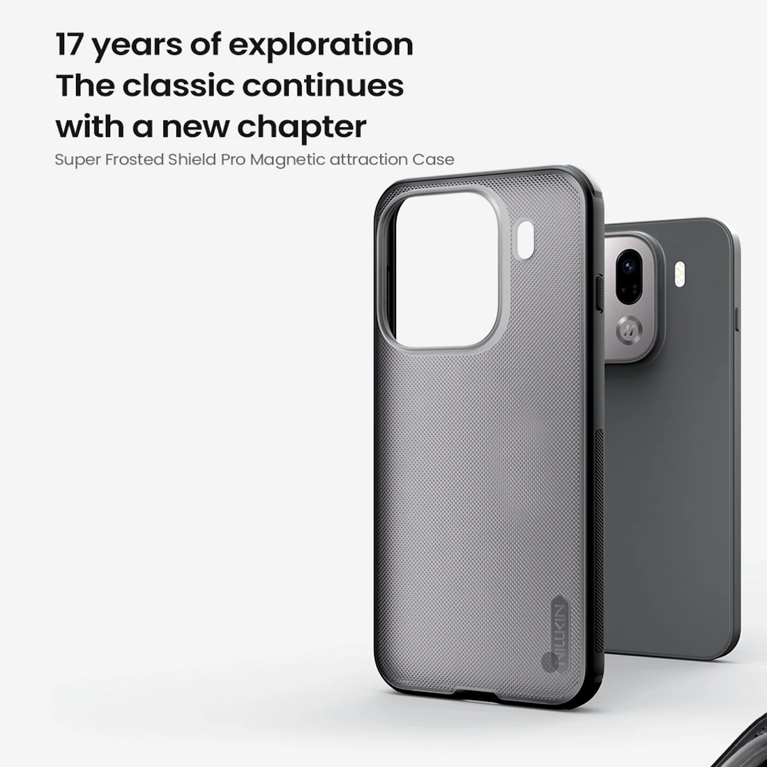 قاب ضدضربه دودی Oppo Find X9 Pro مارک نیلکین مدل Super Frosted Shield Pro Clear قاب ضدضربه دودی Oppo Find X9 Pro مارک نیلکین مدل Super Frosted Shield Pro Clear