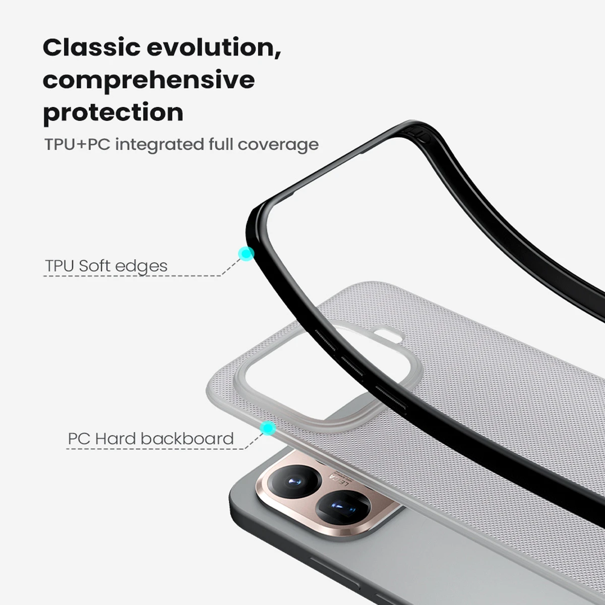 قاب ضدضربه دودی Xiaomi 15T Pro مارک نیلکین مدل Super Frosted Shield Pro Clear