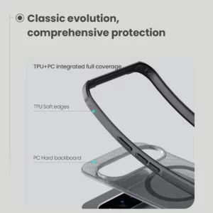 قاب ضدضربه دودی مگنتی Google Pixel 10 Pro XL مارک نیلکین مدل Super Frosted Shield Pro Clear Magnetic