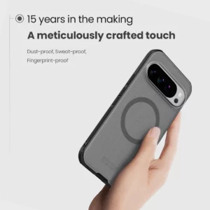 قاب ضدضربه دودی مگنتی Google Pixel 10 مارک نیلکین مدل Super Frosted Shield Pro Clear Magnetic