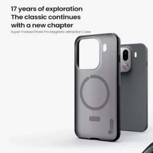 قاب ضدضربه دودی مگنتی Oppo Find X9 Pro مارک نیلکین مدل Super Frosted Shield Pro Clear Magnetic