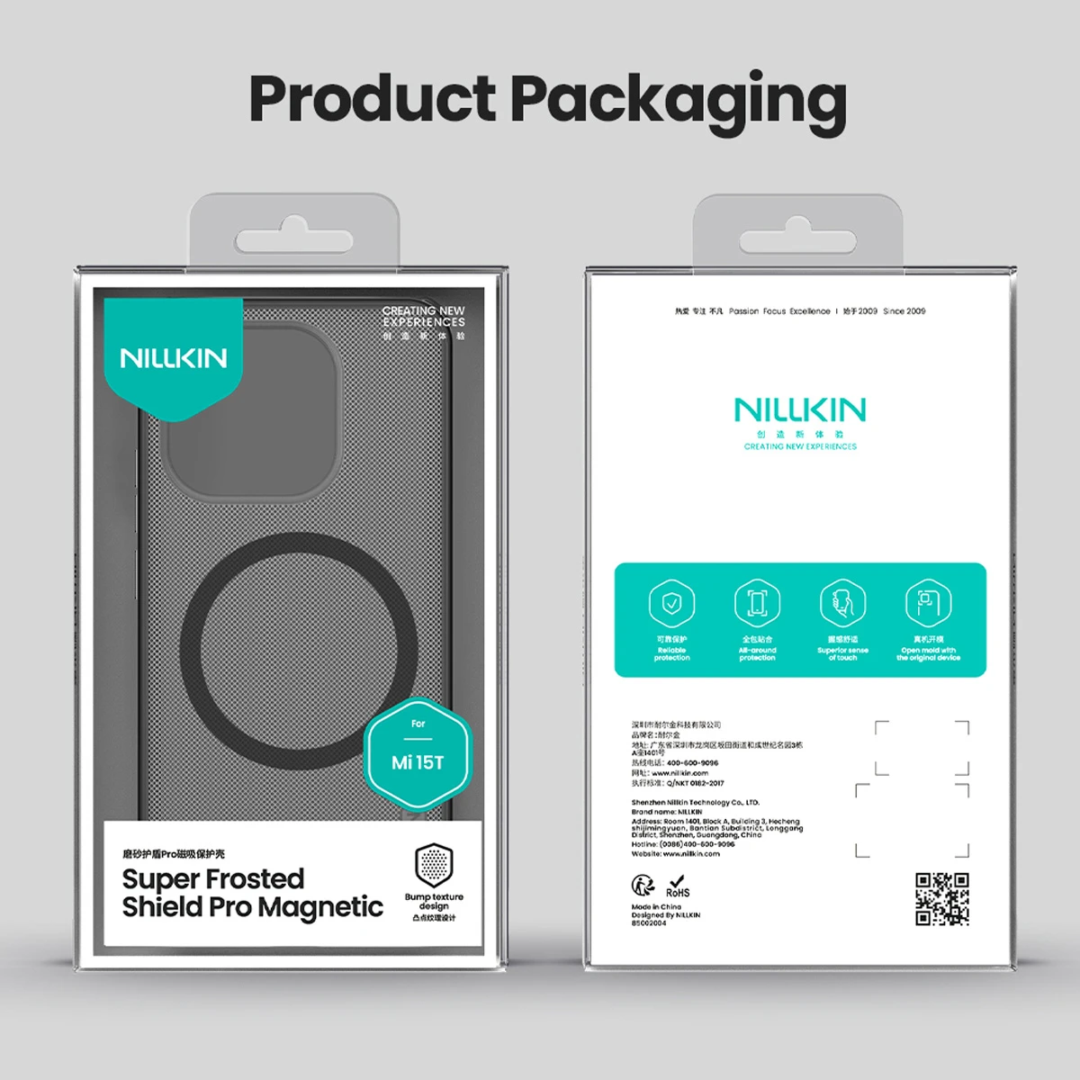 قاب ضدضربه دودی مگنتی Xiaomi 15T مارک نیلکین مدل Super Frosted Shield Pro Clear Magnetic قاب ضدضربه دودی مگنتی Xiaomi 15T مارک نیلکین مدل Super Frosted Shield Pro Clear Magnetic