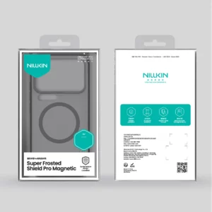 قاب ضدضربه دودی مگنتی Xiaomi 17 Pro مارک نیلکین مدل Super Frosted Shield Pro Clear Magnetic