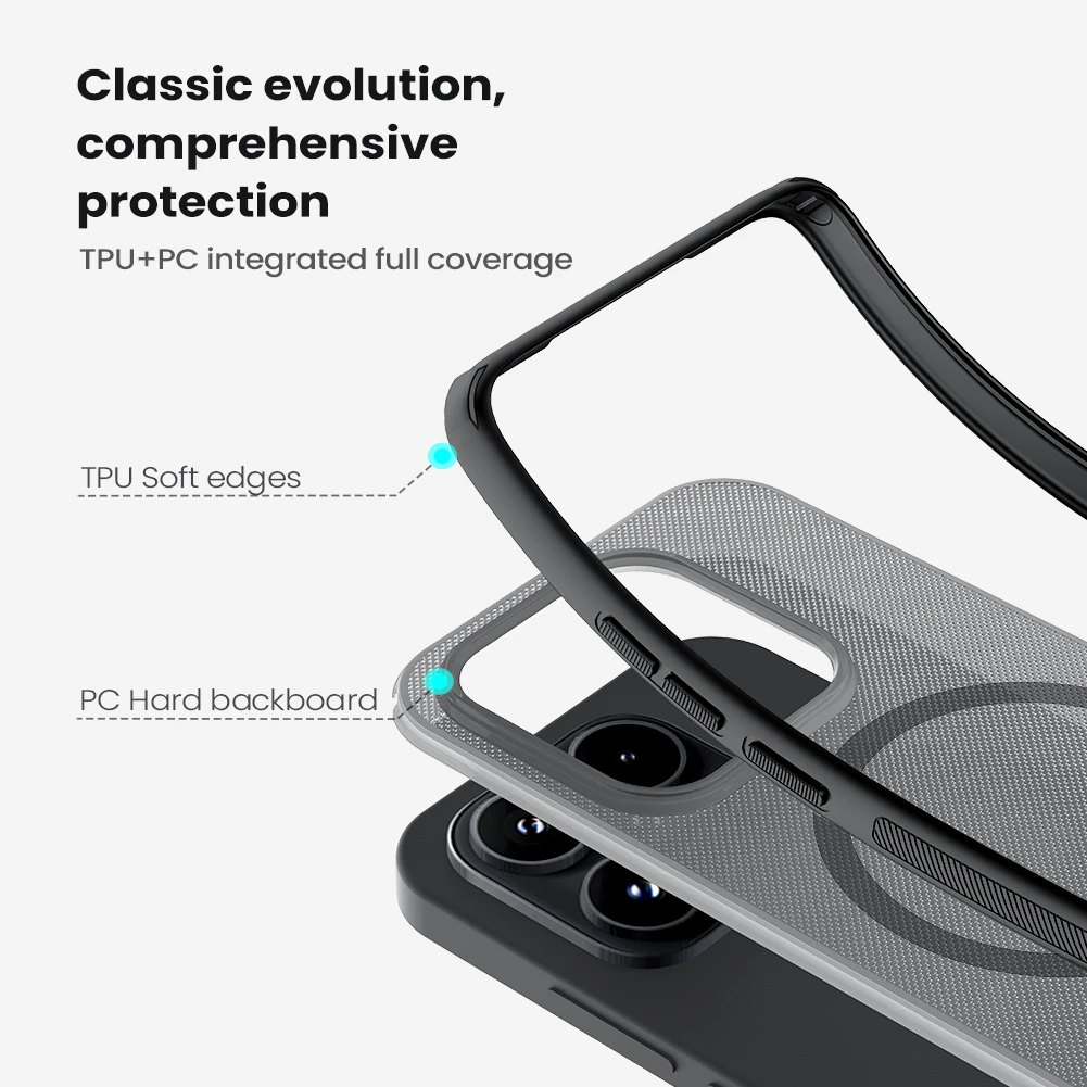قاب ضدضربه دودی مگنتی Xiaomi 17 مارک نیلکین مدل Super Frosted Shield Pro Clear Magnetic قاب ضدضربه دودی مگنتی Xiaomi 17 مارک نیلکین مدل Super Frosted Shield Pro Clear Magnetic