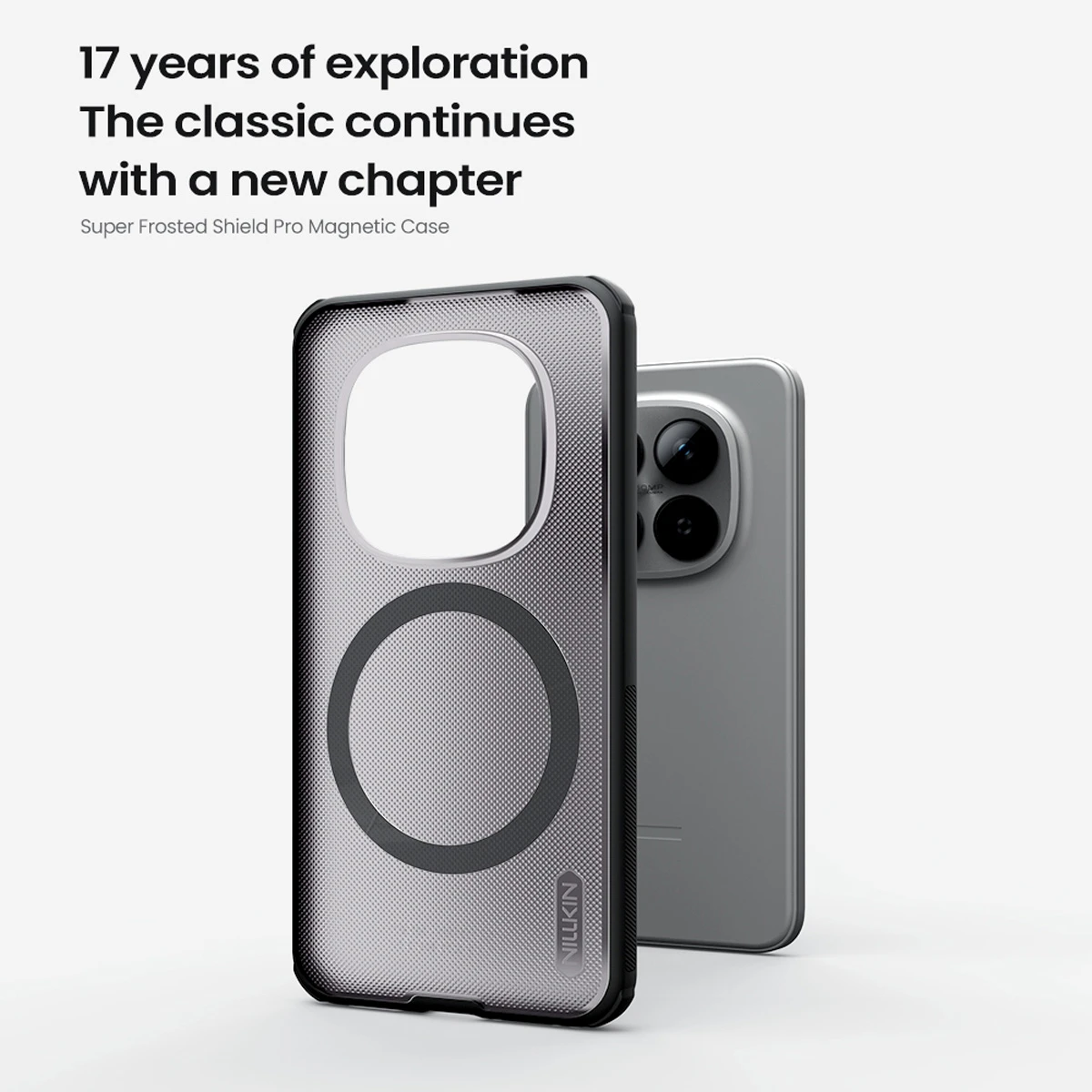 قاب ضدضربه دودی مگنتی Xiaomi Redmi Note 15 Pro مارک نیلکین مدل Super Frosted Shield Pro Clear Magnetic قاب ضدضربه دودی مگنتی Xiaomi Redmi Note 15 Pro مارک نیلکین مدل Super Frosted Shield Pro Clear Magnetic