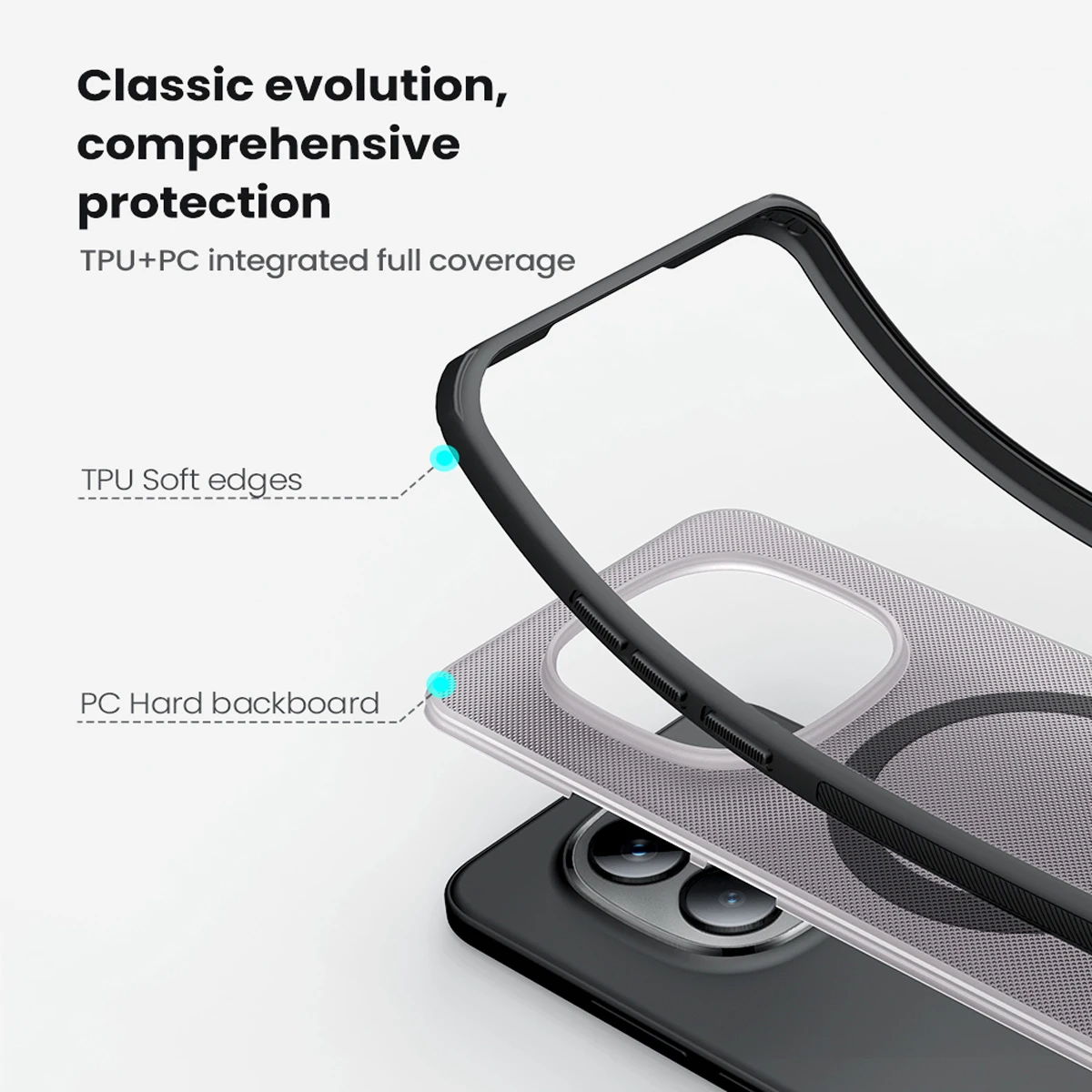 قاب ضدضربه دودی مگنتی Xiaomi Redmi Note 15 Pro مارک نیلکین مدل Super Frosted Shield Pro Clear Magnetic قاب ضدضربه دودی مگنتی Xiaomi Redmi Note 15 Pro مارک نیلکین مدل Super Frosted Shield Pro Clear Magnetic