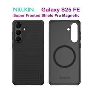 قاب ضدضربه مگ سیف Samsung Galaxy S25 FE مارک نیلکین مدل Super Frosted Shield Pro Magnetic