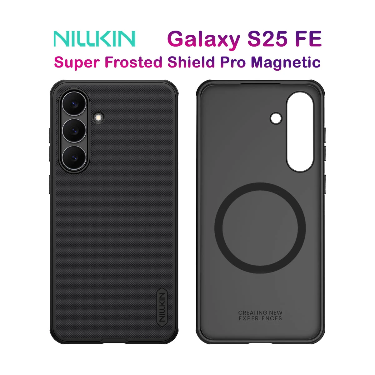قاب ضدضربه مگ سیف Samsung Galaxy S25 FE مارک نیلکین مدل Super Frosted Shield Pro Magnetic