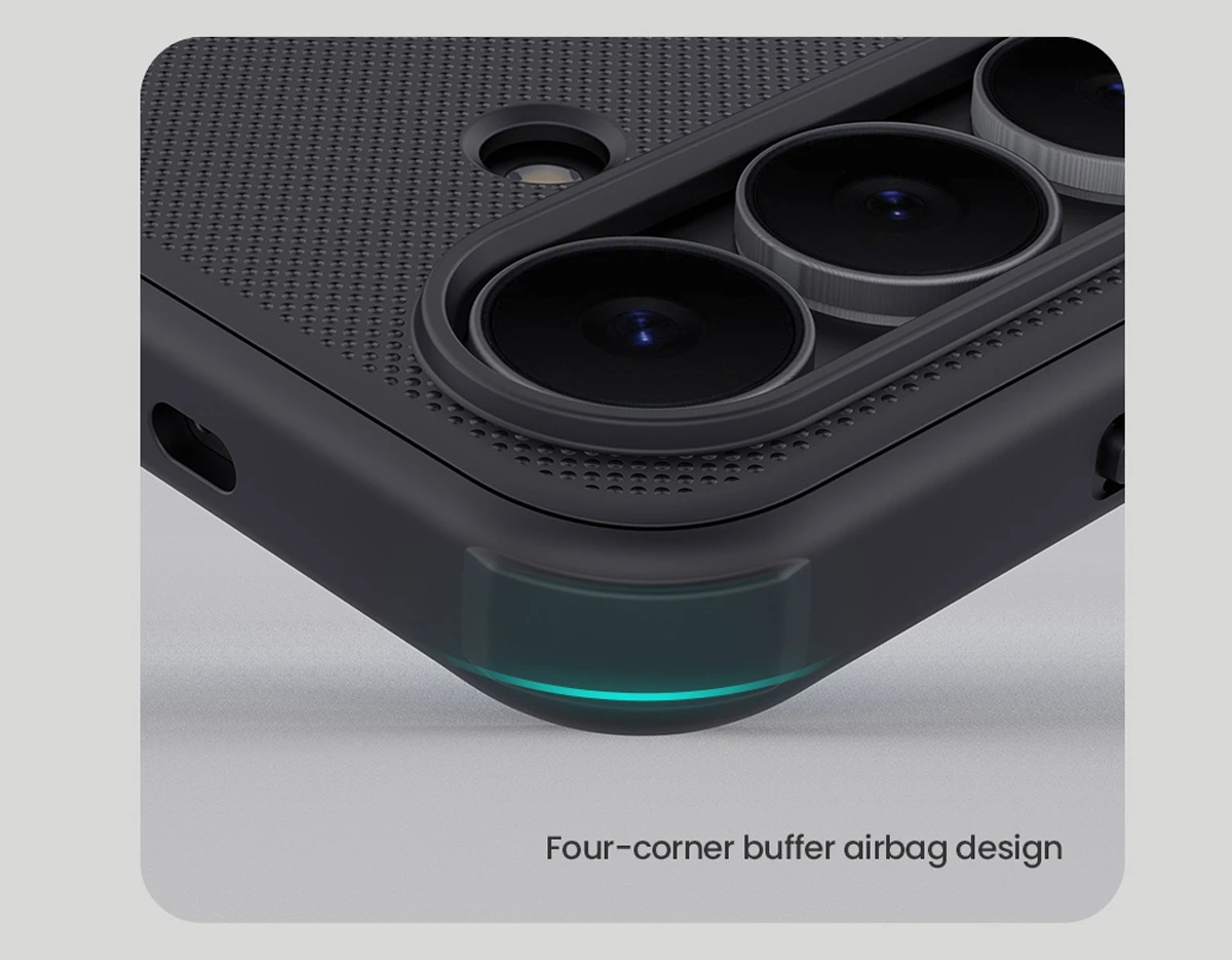 قاب ضدضربه مگ سیف Samsung Galaxy S25 FE مارک نیلکین مدل Super Frosted Shield Pro Magnetic