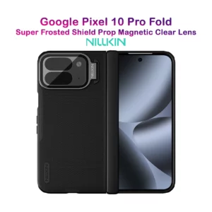 قاب مگنتی کمرا استند شفاف Google Pixel 10 Pro Fold مارک نیلکین مدل Super Frosted Shield Fold Magnetic
