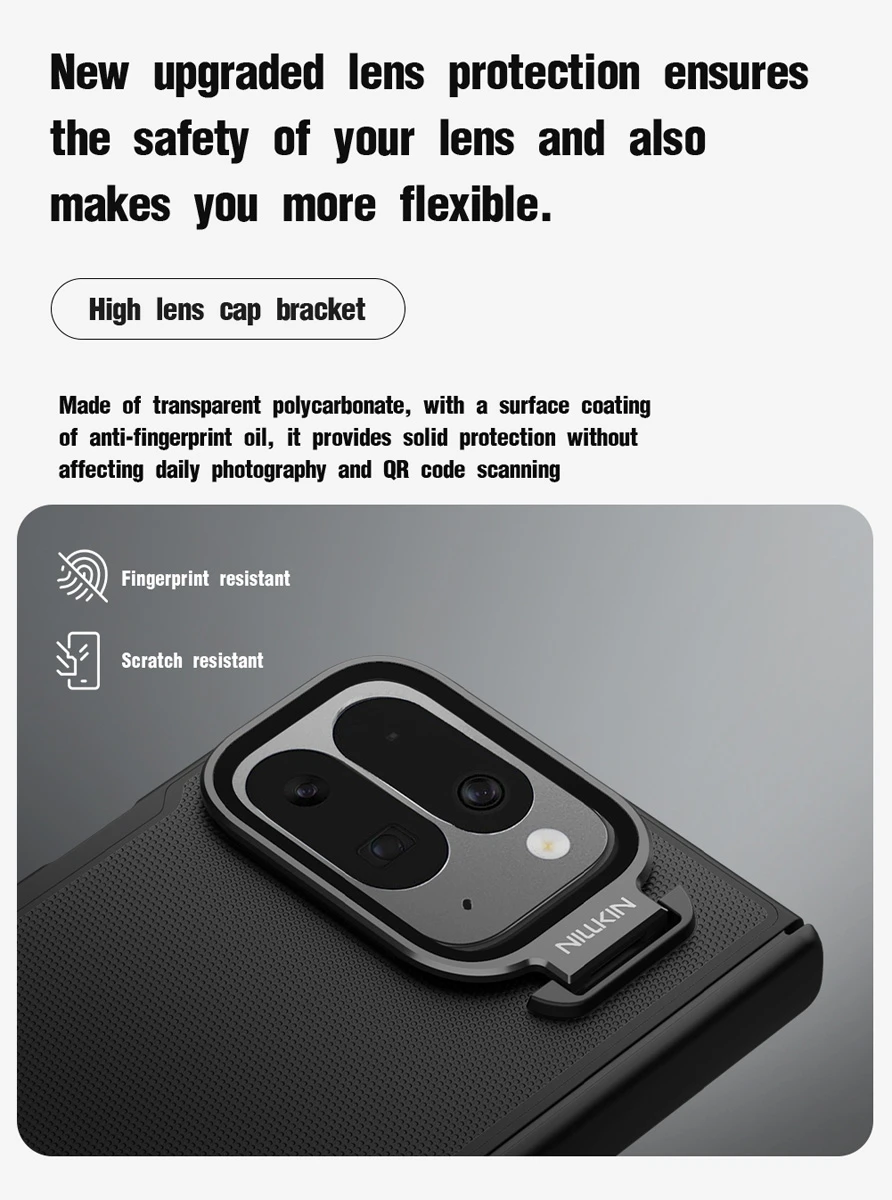 قاب مگنتی کمرا استند شفاف Google Pixel 10 Pro Fold مارک نیلکین مدل Super Frosted Shield Fold Magnetic قاب مگنتی کمرا استند شفاف Google Pixel 10 Pro Fold مارک نیلکین مدل Super Frosted Shield Fold Magnetic