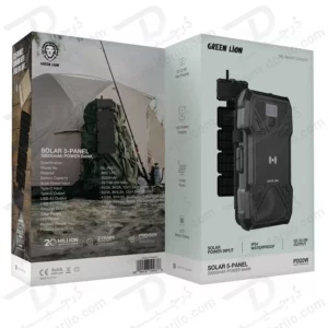 پاور بانک خورشیدی 5 پنل 20000 میلی‌آمپر 22.5 وات با شارژ مگ‌ سیف برند Green Lion