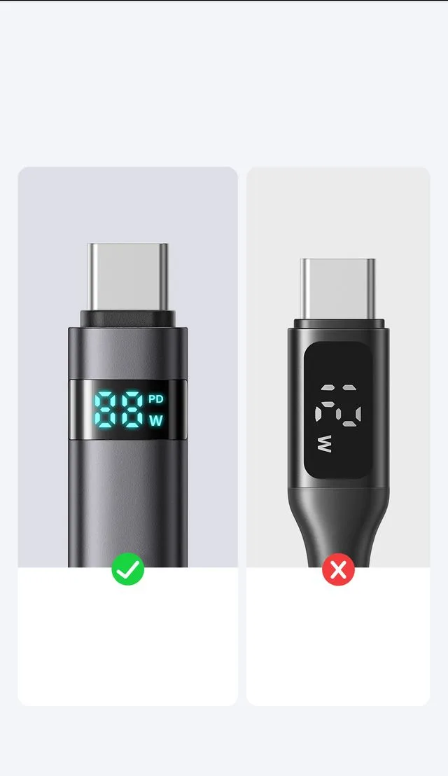 کابل شارژ 100وات 5 آمپر Type-c به Type-c نمایشگر دار 1.2 متر برند مک دودو مدل Mcdodo CA-5610