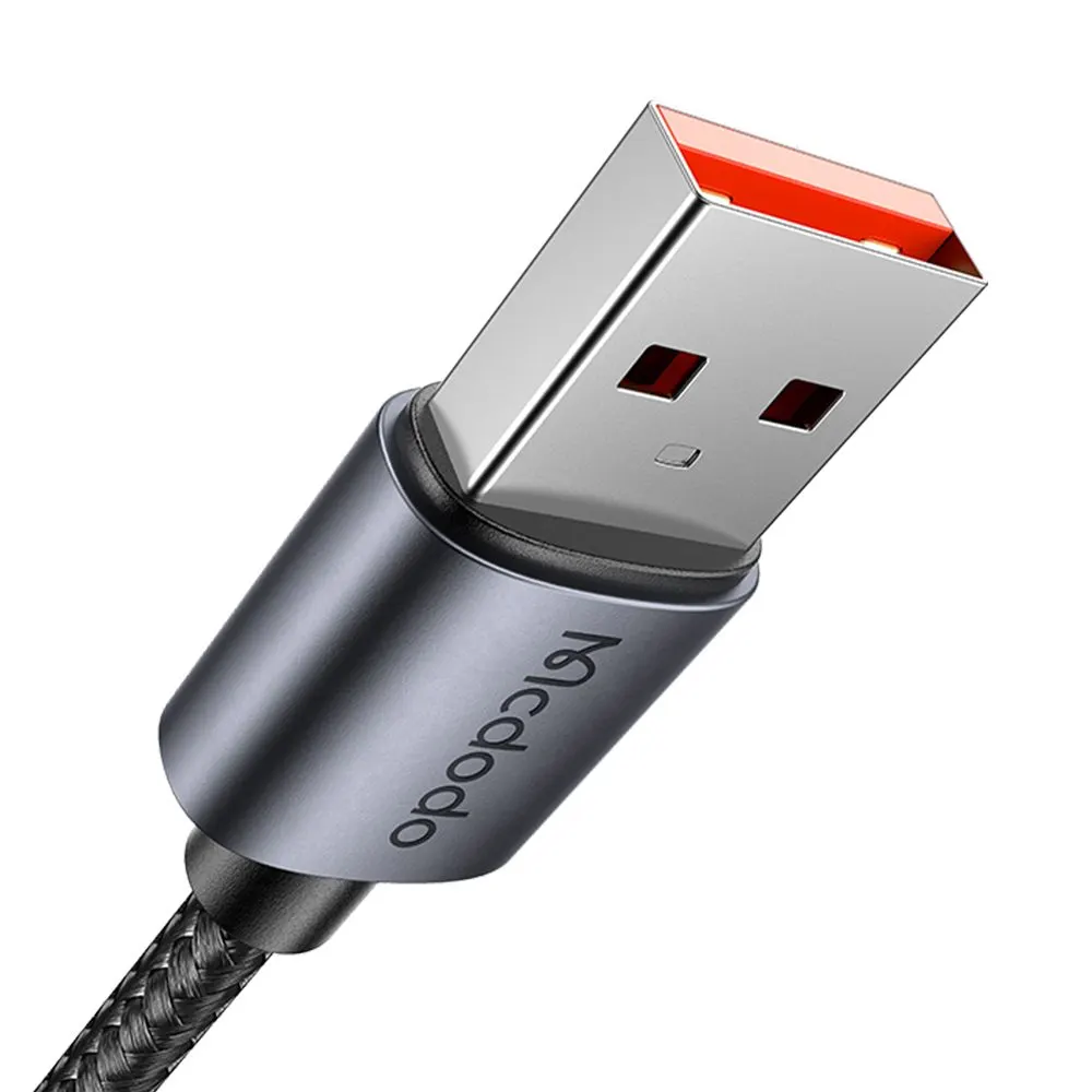 کابل شارژ 100وات 6 آمپر USB-A به Type-C نمایشگر دار 1.2 متر برند Mcdodo مدل CA-6520